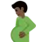 Pregnant Man: Dark Skin Tone