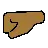 Left-Facing Fist: Medium-Dark Skin Tone
