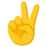 Emoji Mâna Victoriei ✌ image - Google Noto Color style