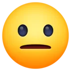 ニュートラルフェイス Emoji 😐 image - Facebook Meta style