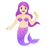 Mermaid: Light Skin Tone Emoji 🧜🏻‍♀️ image - Google Noto Color style