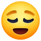 Emoji Volto sollevato 😌 image - Facebook Meta style