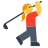 Woman Golfing