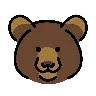 Emoji Orso faccia 🐻 image - OpenMoji style