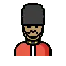 Man Guard: Medium Skin Tone Emoji 💂🏽‍♂️ image - OpenMoji style