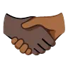 Handshake: Dark Skin Tone, Medium-Dark Skin Tone Emoji 🫱🏿‍🫲🏾 image - Google Noto Color Animated style