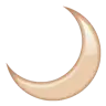 Crescent Moon Emoji 🌙 image - WhatsApp style