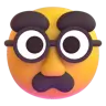 Emoji Faccia mascherato 🥸 image - Microsoft 3D Fluent style