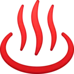熱水泉 Emoji ♨ image - Facebook Meta style