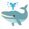 Spritzender Wal Emoji 🐳 image - Google Noto Color style