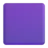 Emoji Grande quadrato viola 🟪 image - Microsoft 3D Fluent style