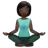 Woman In Lotus Position: Dark Skin Tone