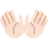 Open Hands: Light Skin Tone