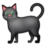 Black Cat Emoji 🐈‍⬛ image - Samsung style