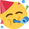 Gesicht mit Partyhorn und Partyhut Emoji 🥳 image - Twitter / X (Twemoji) style