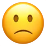 微蹙眉 Emoji 🙁 image - Apple style
