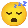 Emoji Volto addormentato 😴 image - Google Noto Color Animated style