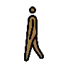 Man Walking: Medium-Dark Skin Tone Emoji 🚶🏾‍♂️ image - OpenMoji style
