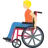 Person In Manual Wheelchair: Medium-Light Skin Tone