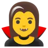 Woman Vampire Emoji 🧛‍♀️ image - Google Noto Color style