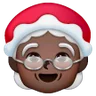 Mrs. Claus: Dark Skin Tone Emoji 🤶🏿 image - Samsung style