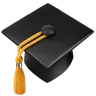 Emoji Cap de absolvire 🎓 image - Apple style