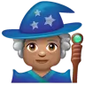 Woman Mage: Medium Skin Tone Emoji 🧙🏽‍♀️ image - WhatsApp style