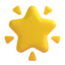 Glowing Star Emoji 🌟 image - Microsoft 3D Fluent style