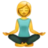 Woman In Lotus Position Emoji 🧘‍♀️ image - WhatsApp style