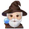 Man Mage: Medium-Light Skin Tone Emoji 🧙🏼‍♂️ image - Samsung style