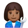 Woman Mechanic: Medium-Dark Skin Tone Emoji 👩🏾‍🔧 image - Samsung style