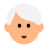 Person: Medium-Light Skin Tone, White Hair Emoji 🧑🏼‍🦳 image - Tossface style