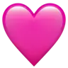 Pinkes Herz Emoji 🩷 image - Apple style