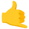 Emoji Chiamami mano 🤙 image - Google Noto Color style