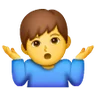 Man Shrugging Emoji 🤷‍♂️ image - Samsung style