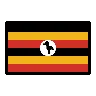 Flag: Uganda Emoji 🇺🇬 image - OpenMoji style