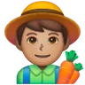Man Farmer: Medium Skin Tone Emoji 👨🏽‍🌾 image - Samsung style