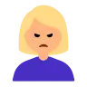 Woman Pouting: Medium-Light Skin Tone Emoji 🙎🏼‍♀️ image - Tossface style