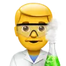 Man Scientist Emoji 👨‍🔬 image - Apple style