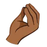 Pinched Fingers: Medium-Dark Skin Tone Emoji 🤌🏾 image - Google Noto Color Animated style