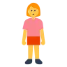 Woman Standing Emoji 🧍‍♀️ image - Tossface style