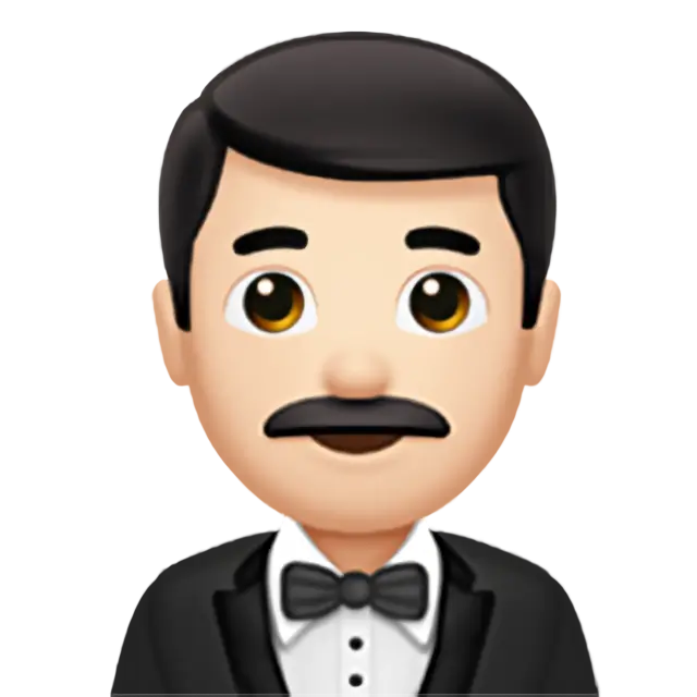 Man In Tuxedo: Light Skin Tone