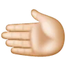 Leftwards Hand: Light Skin Tone Emoji 🫲🏻 image - Samsung style