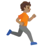 Person Running Facing Right: Medium Skin Tone Emoji 🏃🏽‍➡️ image - Google Noto Color style
