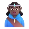 Man Elf: Medium-Dark Skin Tone Emoji 🧝🏾‍♂️ image - Microsoft 3D Fluent style