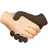Handshake: Light Skin Tone, Dark Skin Tone