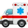 Ambulance Emoji 🚑 image - Apple style