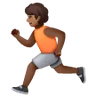 Person Running: Medium-Dark Skin Tone Emoji 🏃🏾 image - Samsung style