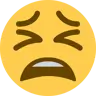 Zmęczona twarz Emoji 😫 image - Twitter / X (Twemoji) style