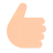 Thumbs Up: Light Skin Tone